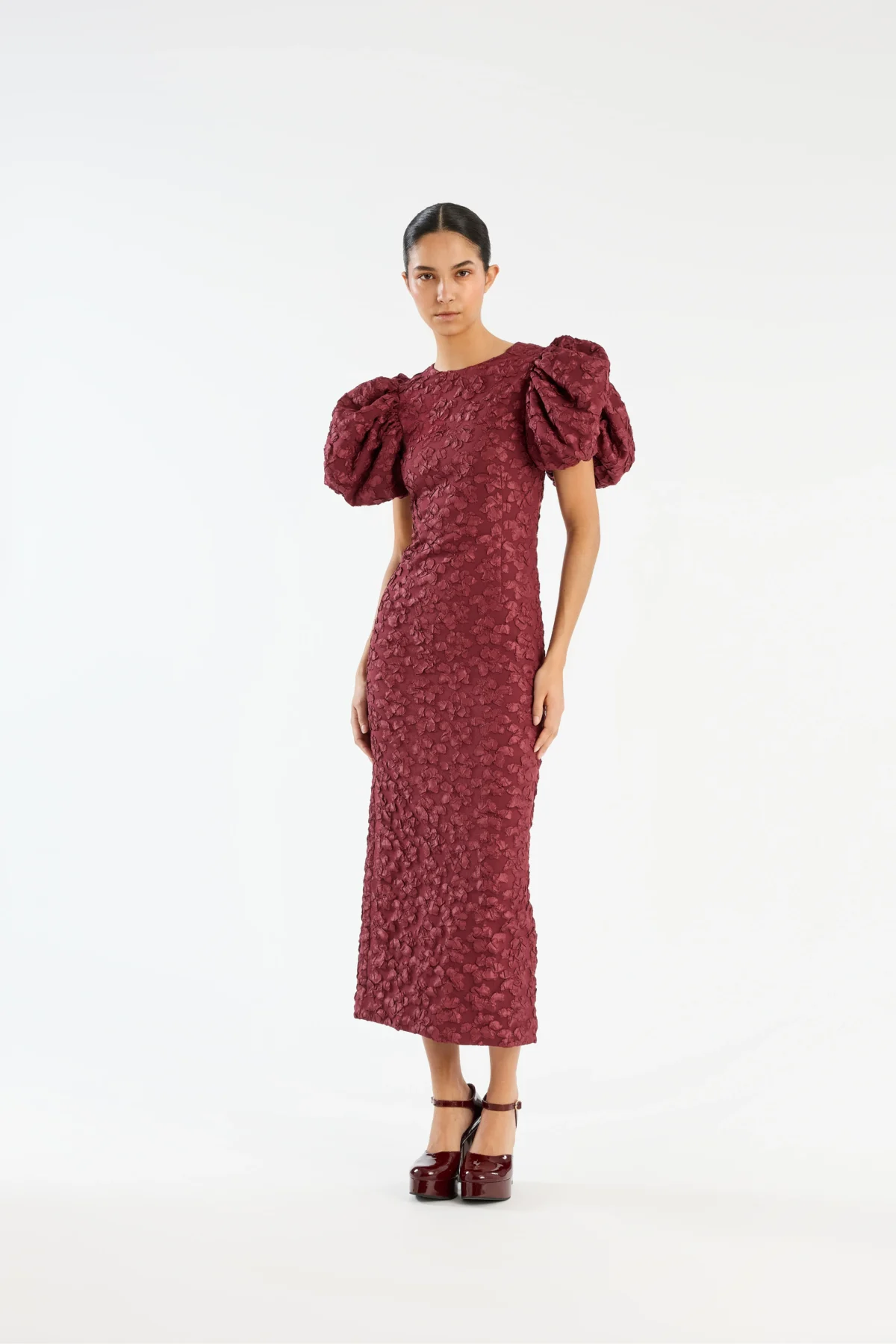 Jacquard-Midikleid
