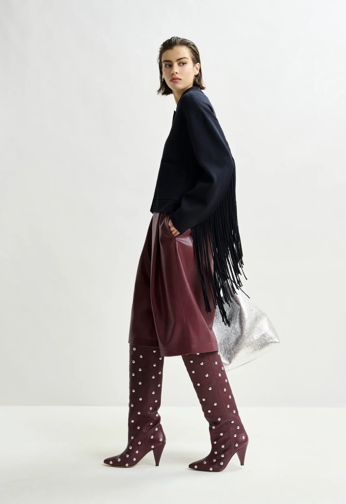 Knit Jacke mit Fransendetails – Bild 2